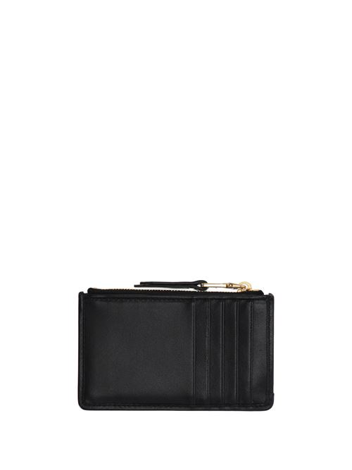 Black calf leather wallet MIU MIU | 5MB06M2FPPF0002